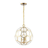 Bee 13.5" Modern Bohemian Iron/Glass LED Pendant - JONATHAN Y