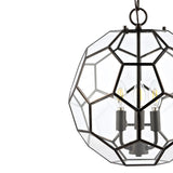 Bee 13.5" Modern Bohemian Iron/Glass LED Pendant - JONATHAN Y