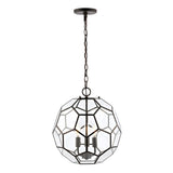 Bee 13.5" Modern Bohemian Iron/Glass LED Pendant - JONATHAN Y