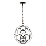 Bee 13.5" Modern Bohemian Iron/Glass LED Pendant - JONATHAN Y