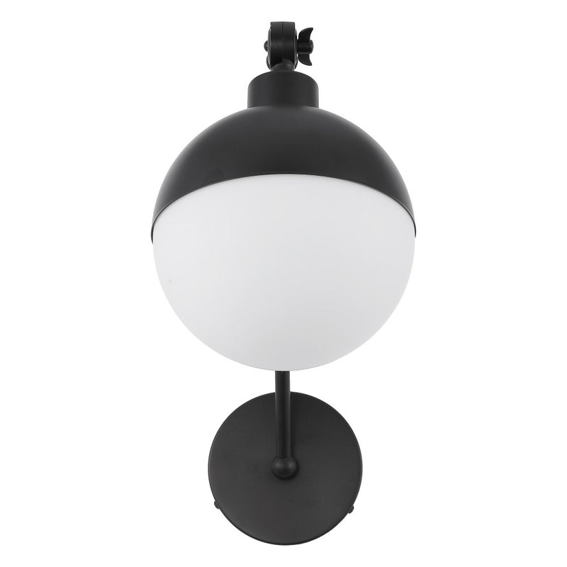Alba 8"  Mid-Century Modern Arm-Adjustable Iron/Glass LED Sconce