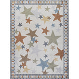Star Gazer Geometric Machine-washable Area Rug
