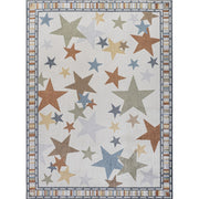 Star Gazer Geometric Machine-washable Area Rug