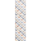 Dila Modern Hearts Geometric Machine-washable Area Rug