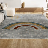 Minha Rainbow Dot Modern Machine-washable Area Rug