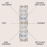 Kingdarr T-rex Modern Kids Machine-washable Area Rug