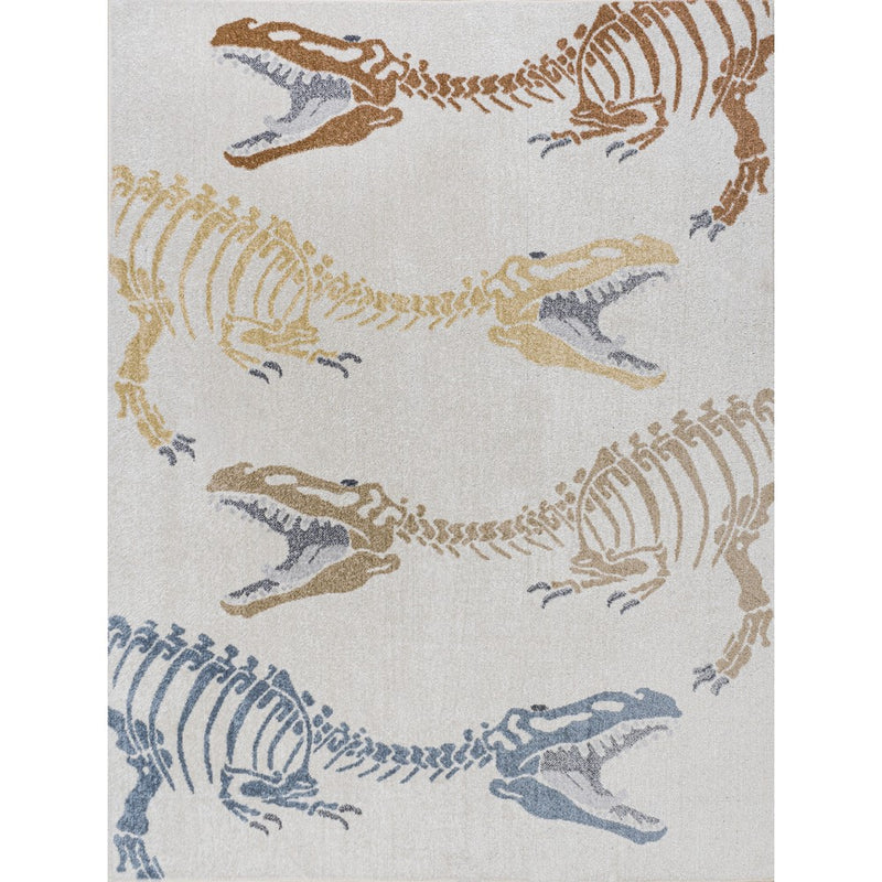 Kingdarr T-rex Modern Kids Machine-washable Area Rug