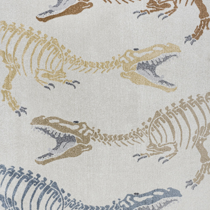 Kingdarr T-rex Modern Kids Machine-washable Area Rug