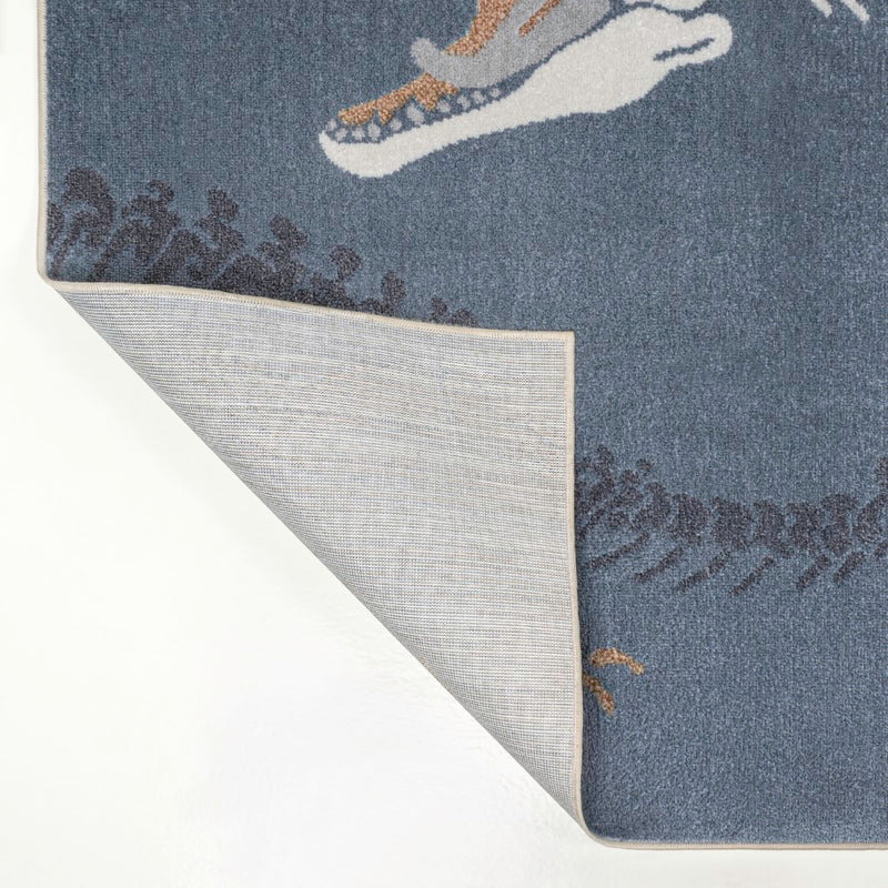 Kingdarr T-rex Modern Kids Machine-washable Area Rug