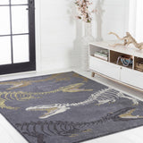 Kingdarr T-rex Modern Kids Machine-washable Area Rug