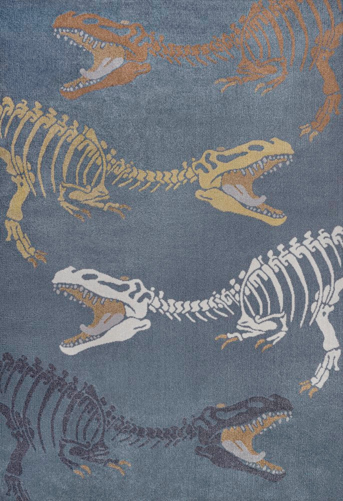 Kingdarr T-rex Modern Kids Machine-washable Area Rug