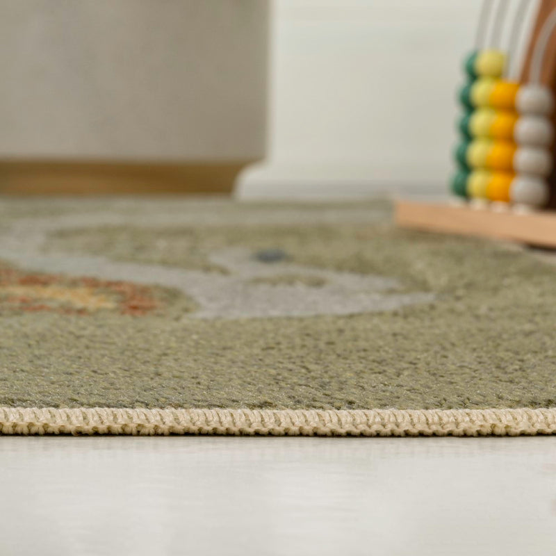 Kingdarr T-rex Modern Kids Machine-washable Area Rug