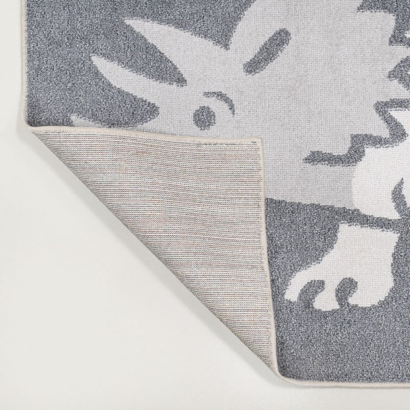 Trike Triceratops Modern Kids Machine-washable Area Rug