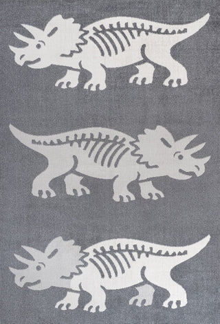 Trike Triceratops Modern Kids Machine-washable Area Rug