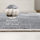 Trike Triceratops Modern Kids Machine-washable Area Rug