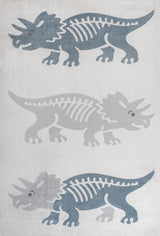 Trike Triceratops Modern Kids Machine-washable Area Rug