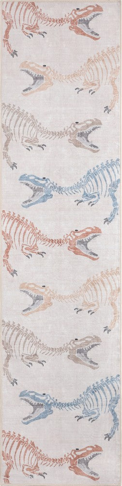 Kingdarr T-rex Modern Kids Machine-washable Area Rug