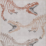 Kingdarr T-rex Modern Kids Machine-washable Area Rug