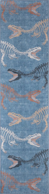 Kingdarr T-rex Modern Kids Machine-washable Area Rug