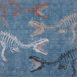 Kingdarr T-rex Modern Kids Machine-washable Area Rug
