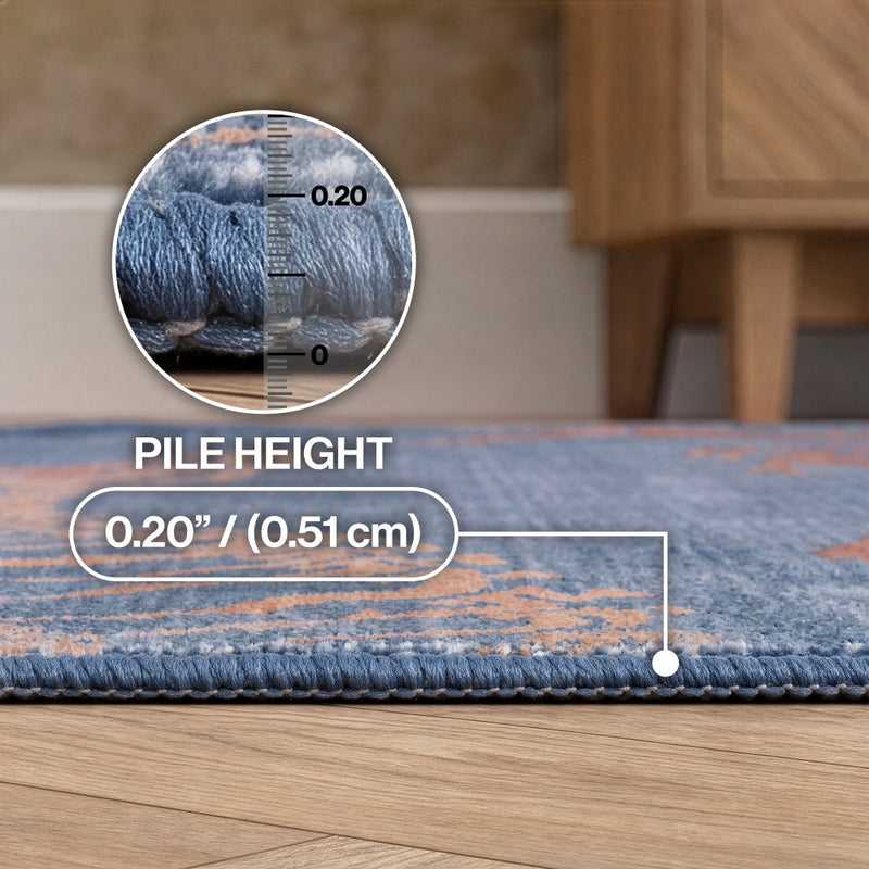 Kingdarr T-rex Modern Kids Machine-washable Area Rug
