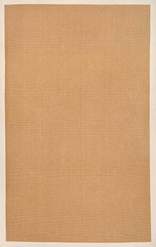 Camden Farmhouse Cottage Border Jute Area Rug