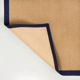 Camden Farmhouse Cottage Border Jute Area Rug