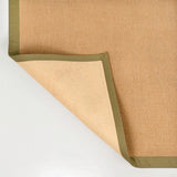 Camden Farmhouse Cottage Border Jute Area Rug