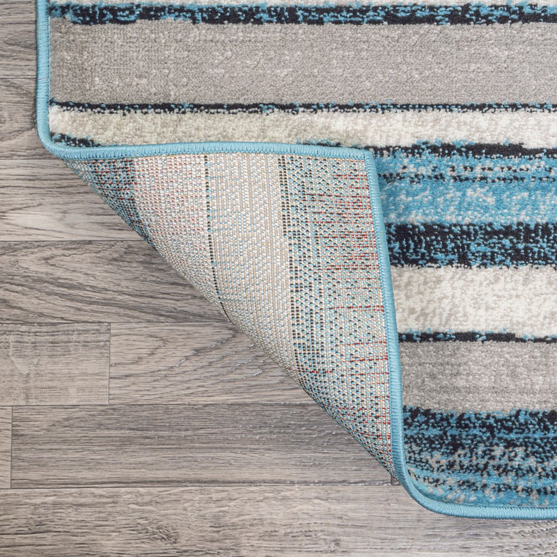 Magnolia Beach Strie' Striped Area Rug