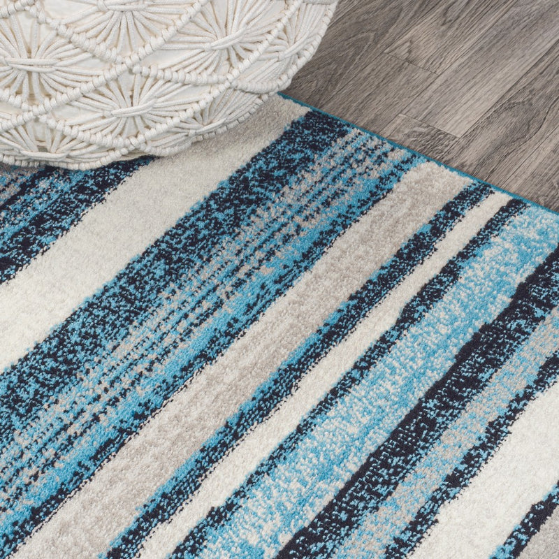Magnolia Beach Strie' Striped Area Rug