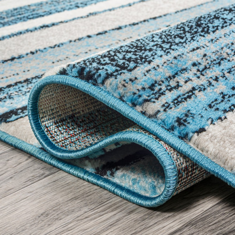 Magnolia Beach Strie' Striped Area Rug