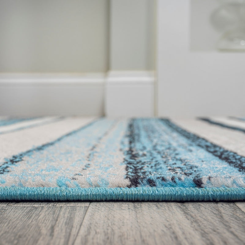 Magnolia Beach Strie' Striped Area Rug