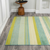 Duxbury Gradient Ticking Striped Area Rug