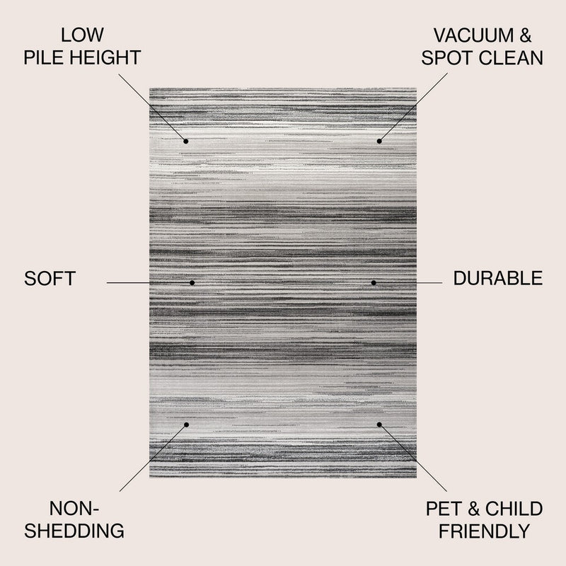 Austin Gradient Striped Area Rug
