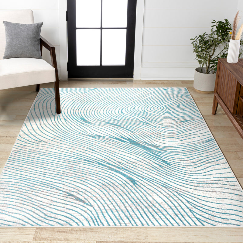 Arlo Woodgrain Geometric Area Rug