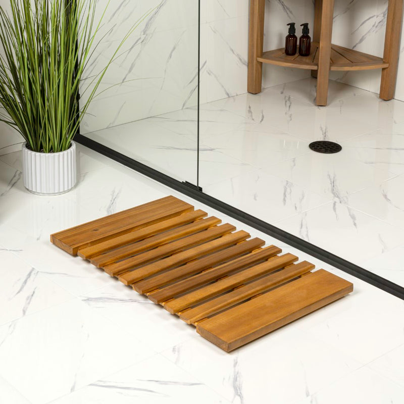 Paige Modern Classic Acacia Wood Slat Mat