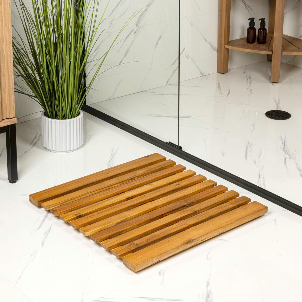 JONATHAN Y | Paige Modern Classic Acacia Wood Slat Mat