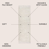 Mercer Shag Plush Tassel Area Rug