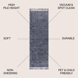 Mercer Shag Plush Tassel Area Rug