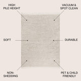 Mercer Shag Plush Tassel Area Rug