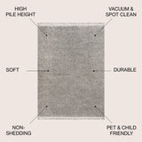 Mercer Shag Plush Tassel Area Rug