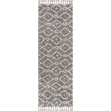 Mercer Shag Plush Tassel Moroccan Diamond Area Rug