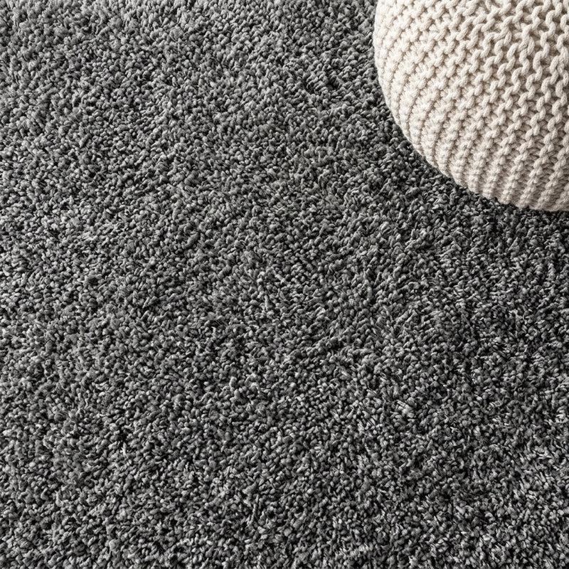 Mercer Shag Plush Area Rug Charcoal / Runner / 2'3" X 8' – DETAIL