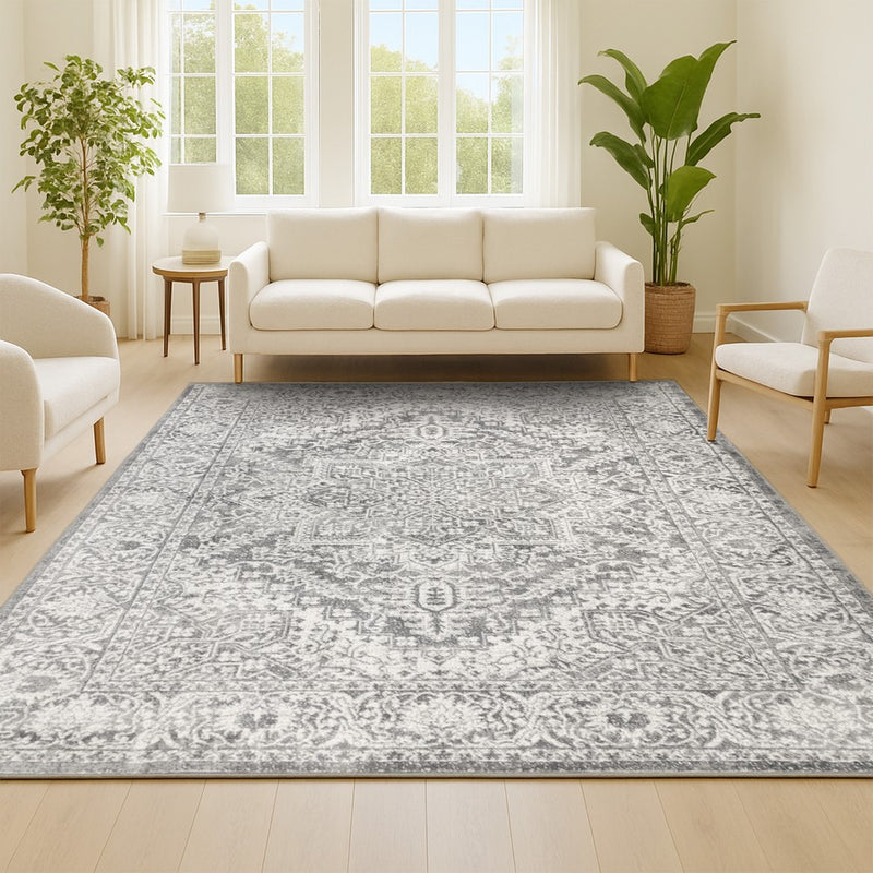 Modern Persian Vintage Medallion Area Rug