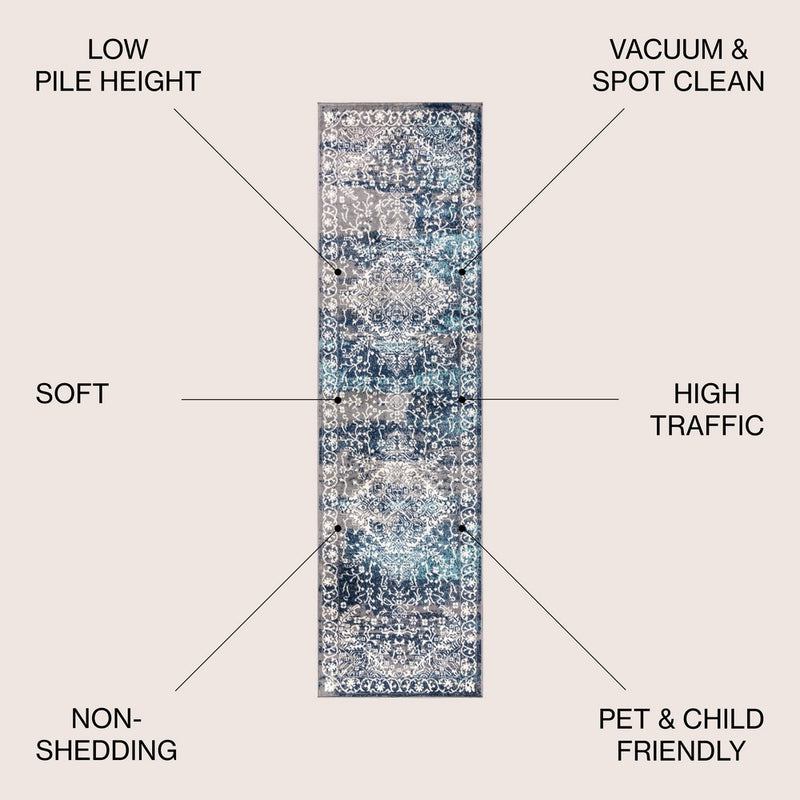Modern Persian Vintage Medallion Area Rug