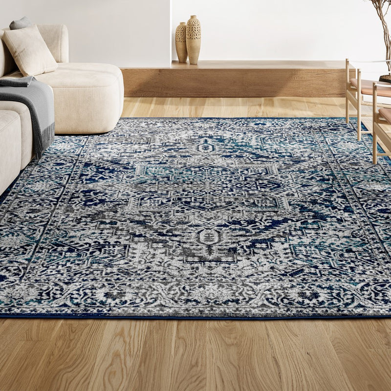 Modern Persian Vintage Medallion Area Rug