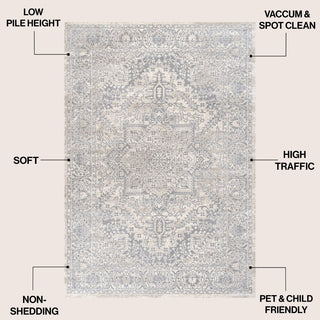 Modern Persian Vintage Medallion Area Rug