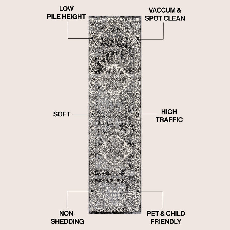 Modern Persian Vintage Medallion Area Rug