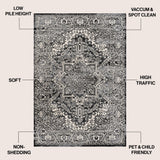 Modern Persian Vintage Medallion Area Rug