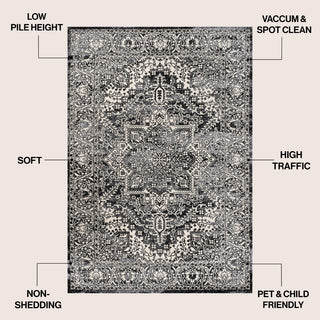 Modern Persian Vintage Medallion Area Rug